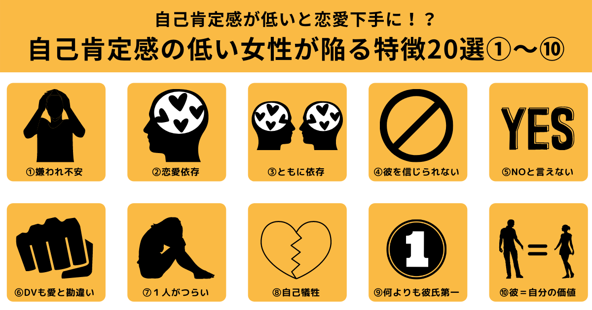 自己肯定感が低いと恋愛下手に 自己肯定感の低い女性が陥る特徴選 恋愛junction