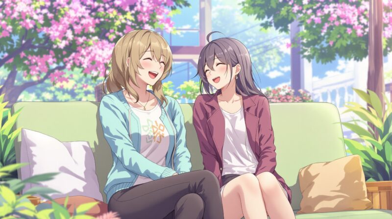 自然体のままで愛されている女性とパートナーの幸せな時間