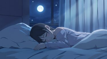 恋愛で「いい子」を演じてしまう女性の寂しげな表情を描いたアニメ風イラスト