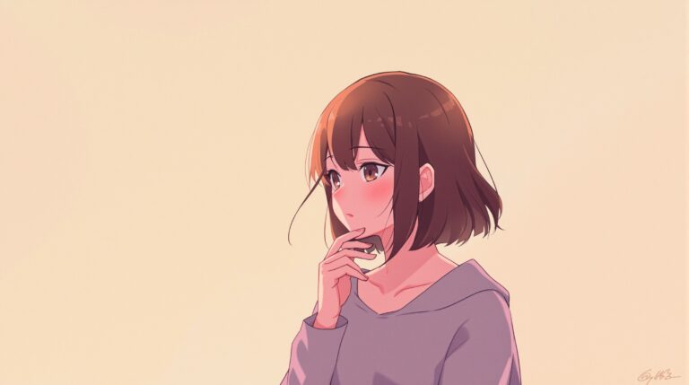 恋愛で優先されず悩む女性の繊細な心情を描いたイメージイラスト