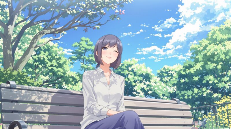 自分の気持ちを伝えて少しラクになった女性の明るい表情