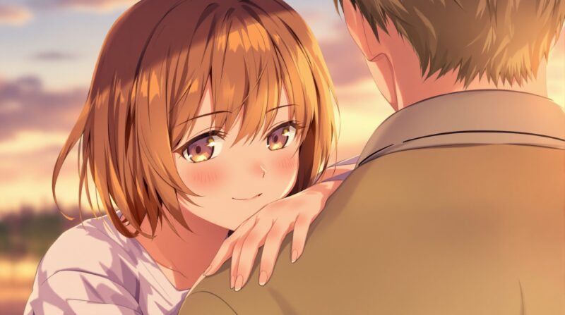 彼に心を預ける女性の様子