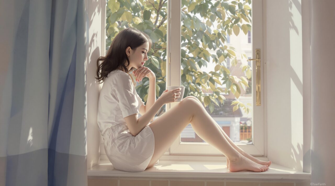 弱音を吐けずに悩む女性のやさしい表情
