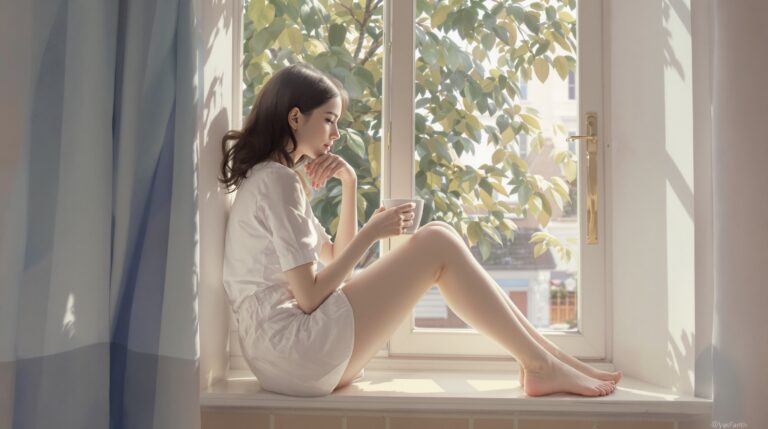 弱音を吐けずに悩む女性のやさしい表情
