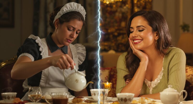 尽くす女性と愛される女性の違いを示すイラスト