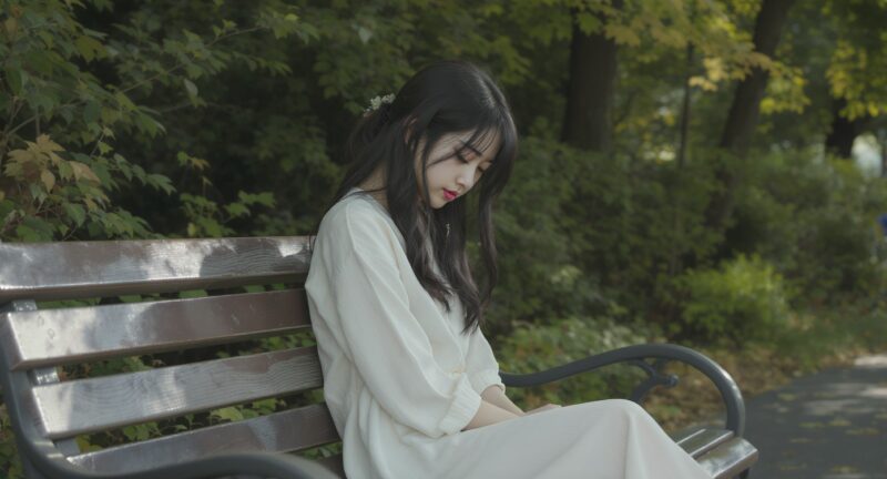 自分に自信が持てず落ち込む女性