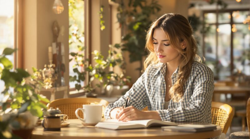 思考を切り替え、心を整えている女性