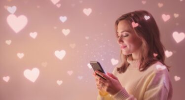 マッチングアプリで新しい恋を前向きに探す女性の明るいイメージ