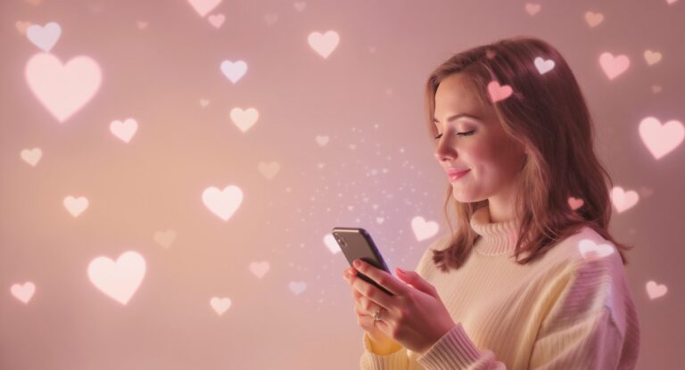 マッチングアプリで新しい恋を前向きに探す女性の明るいイメージ