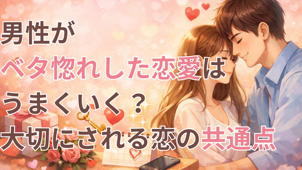 男性がベタ惚れした恋愛がうまくいきやすい理由を解説するイメージ
